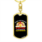 Cleverness Bitcoin Crypto Keychain Stainless Steel or 18k Gold Dog Tag Keyring-Express Your Love Gifts