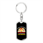 Cleverness Bitcoin Crypto Keychain Stainless Steel or 18k Gold Dog Tag Keyring-Express Your Love Gifts