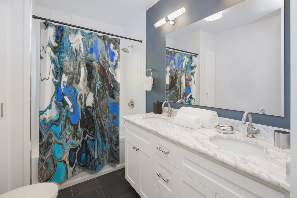 Close Up Fragment Stylish Design 71" x 74" Elegant Waterproof Shower Curtain for a Spa-like Bathroom Paradise Exceptional Craftsmanship-Express Your Love Gifts