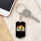 Club Hunter'S Keychain Gift Stainless Steel or 18k Gold Dog Tag Keyring-Express Your Love Gifts