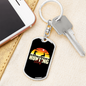 Club Hunter'S Keychain Gift Stainless Steel or 18k Gold Dog Tag Keyring-Express Your Love Gifts