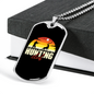 Club Hunting Necklace Stainless Steel or 18k Gold Dog Tag 24" Chain-Express Your Love Gifts