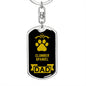 Clumber Spaniel Keychain Stainless Steel or 18k Gold-Express Your Love Gifts