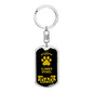 Clumber Spaniel Keychain Stainless Steel or 18k Gold-Express Your Love Gifts