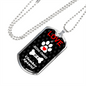 Clumber Spaniel Love Is Stainless Steel or 18k Gold Dog Tag 24" Chain-Express Your Love Gifts
