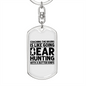 Coaching Bear Hunter'S Keychain Gift Stainless Steel or 18k Gold Dog Tag Keyring-Express Your Love Gifts