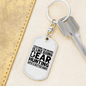 Coaching Bear Hunter'S Keychain Gift Stainless Steel or 18k Gold Dog Tag Keyring-Express Your Love Gifts