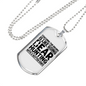 Coaching Bear Hunting Necklace Stainless Steel or 18k Gold Dog Tag 24" Chain-Express Your Love Gifts