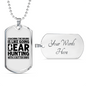 Coaching Bear Hunting Necklace Stainless Steel or 18k Gold Dog Tag 24" Chain-Express Your Love Gifts