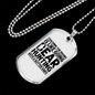 Coaching Bear Hunting Necklace Stainless Steel or 18k Gold Dog Tag 24" Chain-Express Your Love Gifts