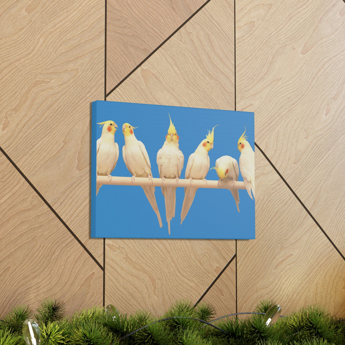 Scripture Walls Cockatiel Couple Cockatiel Troop Print Animal Wall Art Wildlife Canvas Prints Wall Art Ready to Hang Unframed-Express Your Love Gifts