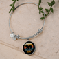 Cocker Spaniel Mom Bracelet Stainless Steel or 18k Gold Circle Bangle-Express Your Love Gifts