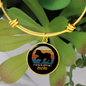 Cocker Spaniel Mom Bracelet Stainless Steel or 18k Gold Circle Bangle-Express Your Love Gifts