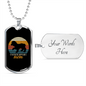 Cocker Spaniel Mom Necklace Stainless Steel or 18k Gold Dog Tag 24" Chain-Express Your Love Gifts