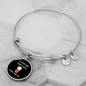 Coffee And Cat Bracelet Stainless Steel or 18k Gold Circle Bangle-Express Your Love Gifts