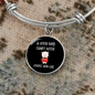 Coffee And Cat Bracelet Stainless Steel or 18k Gold Circle Bangle-Express Your Love Gifts