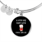 Coffee And Cat Bracelet Stainless Steel or 18k Gold Circle Bangle-Express Your Love Gifts