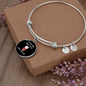 Coffee And Cat Bracelet Stainless Steel or 18k Gold Circle Bangle-Express Your Love Gifts