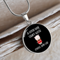 Coffee And Cat Circle Necklace Stainless Steel or 18k Gold 18-22"-Express Your Love Gifts