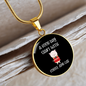 Coffee And Cat Circle Necklace Stainless Steel or 18k Gold 18-22"-Express Your Love Gifts