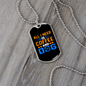 Coffee and Dog Necklace Stainless Steel or 18k Gold Dog Tag 24" Chain-Express Your Love Gifts