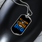 Coffee and Dog Necklace Stainless Steel or 18k Gold Dog Tag 24" Chain-Express Your Love Gifts