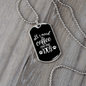 Coffee and My Dog Necklace Stainless Steel or 18k Gold Dog Tag 24" Chain-Express Your Love Gifts