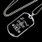 Coffee and My Dog Necklace Stainless Steel or 18k Gold Dog Tag 24" Chain-Express Your Love Gifts