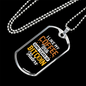 Coffee Bitcoin Haters Crypto Necklace Stainless Steel or 18k Gold Dog Tag 24" Chain-Express Your Love Gifts