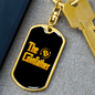 Coinfather Crypto Keychain Stainless Steel or 18k Gold Dog Tag Keyring-Express Your Love Gifts