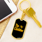 Coinfather Crypto Keychain Stainless Steel or 18k Gold Dog Tag Keyring-Express Your Love Gifts