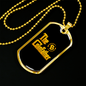 Coinfather Crypto Necklace Stainless Steel or 18k Gold Dog Tag 24" Chain-Express Your Love Gifts