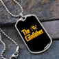 Coinfather Crypto Necklace Stainless Steel or 18k Gold Dog Tag 24" Chain-Express Your Love Gifts