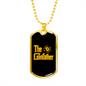 Coinfather Crypto Necklace Stainless Steel or 18k Gold Dog Tag 24" Chain-Express Your Love Gifts