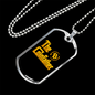 Coinfather Crypto Necklace Stainless Steel or 18k Gold Dog Tag 24" Chain-Express Your Love Gifts