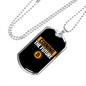 Coining The Future 1 Crypto Necklace Stainless Steel or 18k Gold Dog Tag 24" Chain-Express Your Love Gifts
