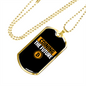 Coining The Future 1 Crypto Necklace Stainless Steel or 18k Gold Dog Tag 24" Chain-Express Your Love Gifts