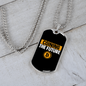 Coining The Future 1 Crypto Necklace Stainless Steel or 18k Gold Dog Tag 24" Chain-Express Your Love Gifts