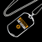 Coining The Future 1 Crypto Necklace Stainless Steel or 18k Gold Dog Tag 24" Chain-Express Your Love Gifts