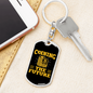 Coining The Future Bitcoins Crypto Keychain Stainless Steel or 18k Gold Dog Tag Keyring-Express Your Love Gifts