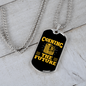 Coining The Future Bitcoins Crypto Necklace Stainless Steel or 18k Gold Dog Tag 24" Chain-Express Your Love Gifts