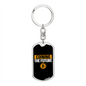 Coining The Future Crypto Keychain Stainless Steel or 18k Gold Dog Tag Keyring-Express Your Love Gifts