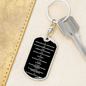 Collar De Diez Mandamientos Swivel Keychain Dog Tag Stainless Steel or 18k Gold-Express Your Love Gifts