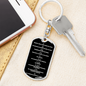 Collar De Diez Mandamientos Swivel Keychain Dog Tag Stainless Steel or 18k Gold-Express Your Love Gifts