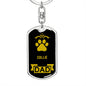 Collie Keychain Stainless Steel or 18k Gold-Express Your Love Gifts