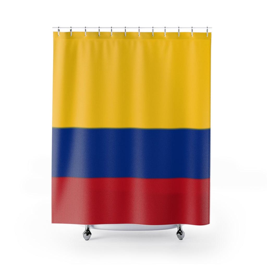 Colombia Flag Stylish Design 71" x 74" Elegant Waterproof Shower Curtain for a Spa-like Bathroom Paradise Exceptional Craftsmanship-Express Your Love Gifts