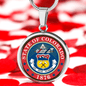 Colorado State Seal Necklace Circle Pendant Stainless Steel or 18k Gold 18-22"-Express Your Love Gifts