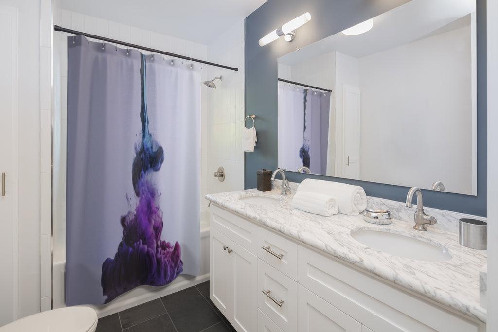 Colorful Ink Explosion Stylish Design 71" x 74" Elegant Waterproof Shower Curtain for a Spa-like Bathroom Paradise Exceptional Craftsmanship-Express Your Love Gifts