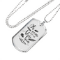Come Let Us Adore Necklace Stainless Steel or 18k Gold Dog Tag 24" Chain-Express Your Love Gifts