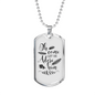 Come Let Us Adore Necklace Stainless Steel or 18k Gold Dog Tag 24" Chain-Express Your Love Gifts